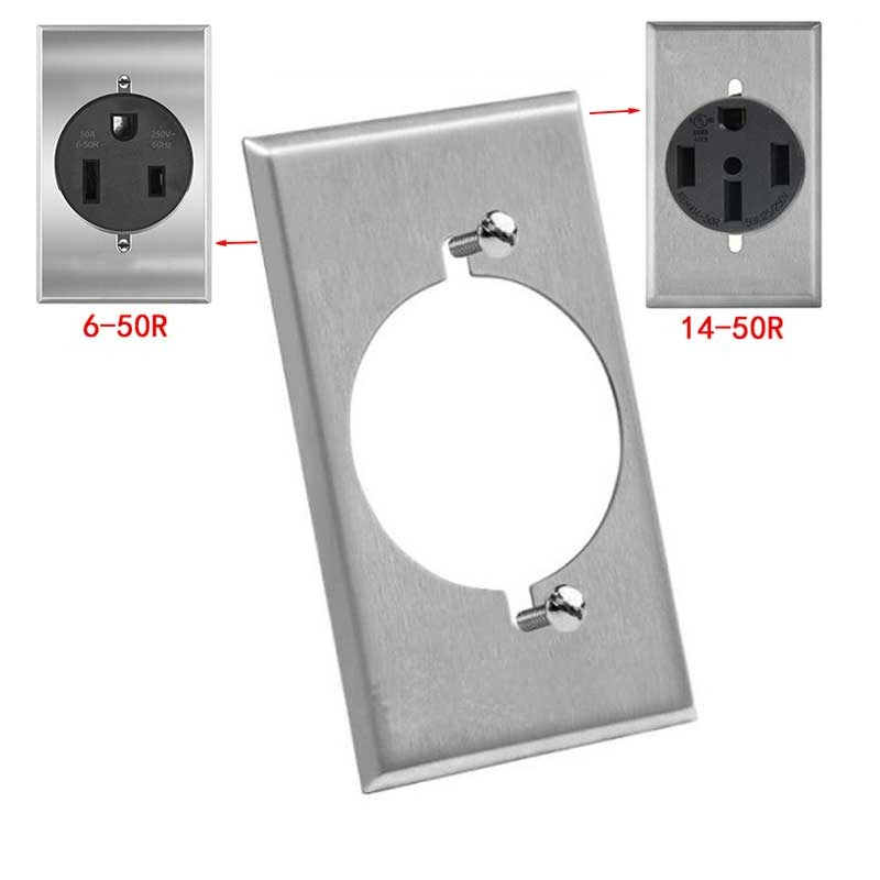 Electrical Outlet Cover - Cubierta de Enchufe Eléctrico de Acero