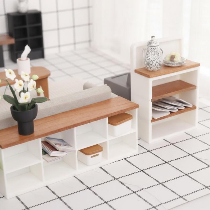 Home Improvement Furniture - Aparador/Armario de TV en Miniatura 1/12,