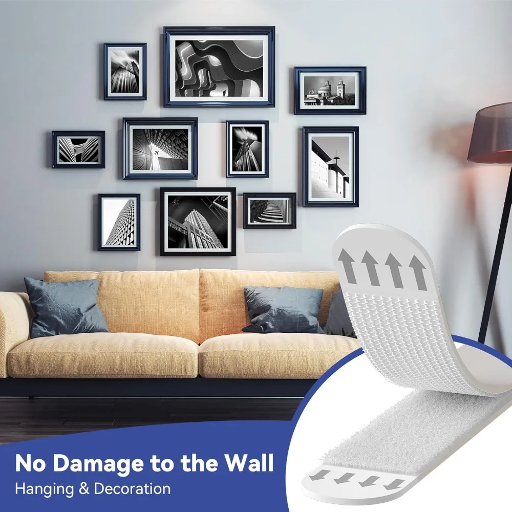 Picture Hanging Strip - 12/24 pares de tiras adhesivas de