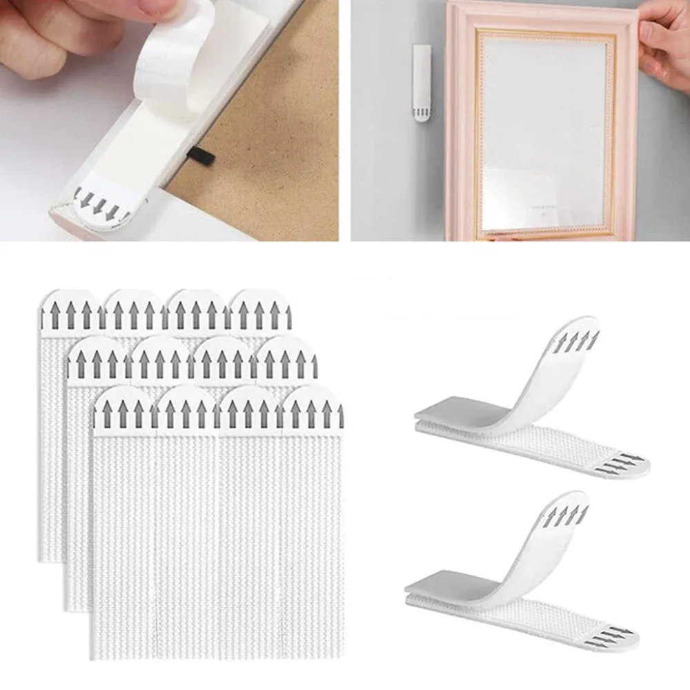 12/24 pares de tiras adhesivas - Picture Hanging Strip reseña y precio